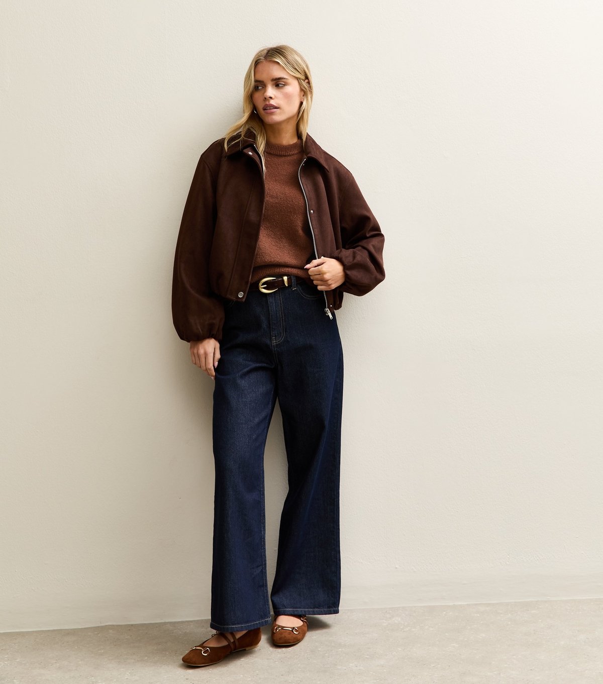 New Look Women's Petite Dark Brown Short Sleeve Top New Look - 3