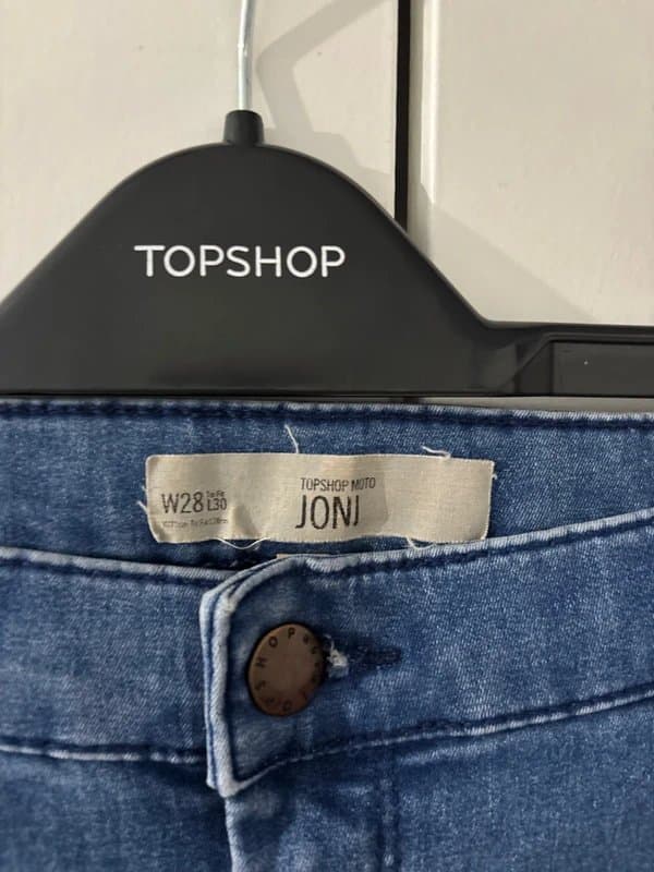 Topshop Topshop Joni jeans uk size 8-10 blue 28 L30