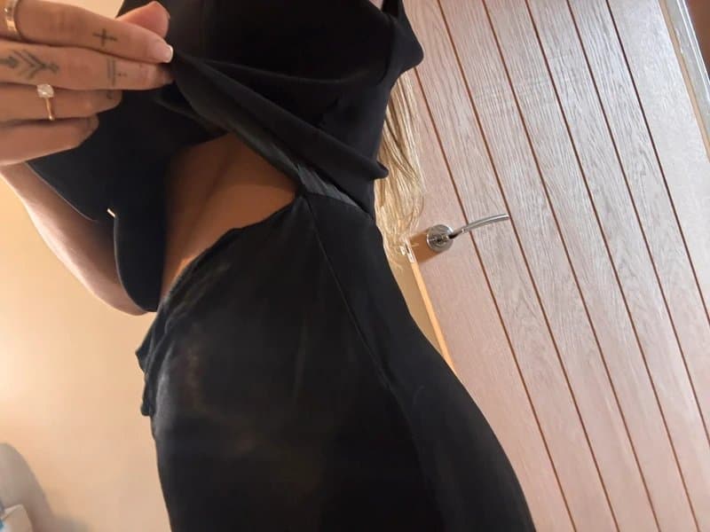 Zara Zara black waistcoat/satin skirt maxi