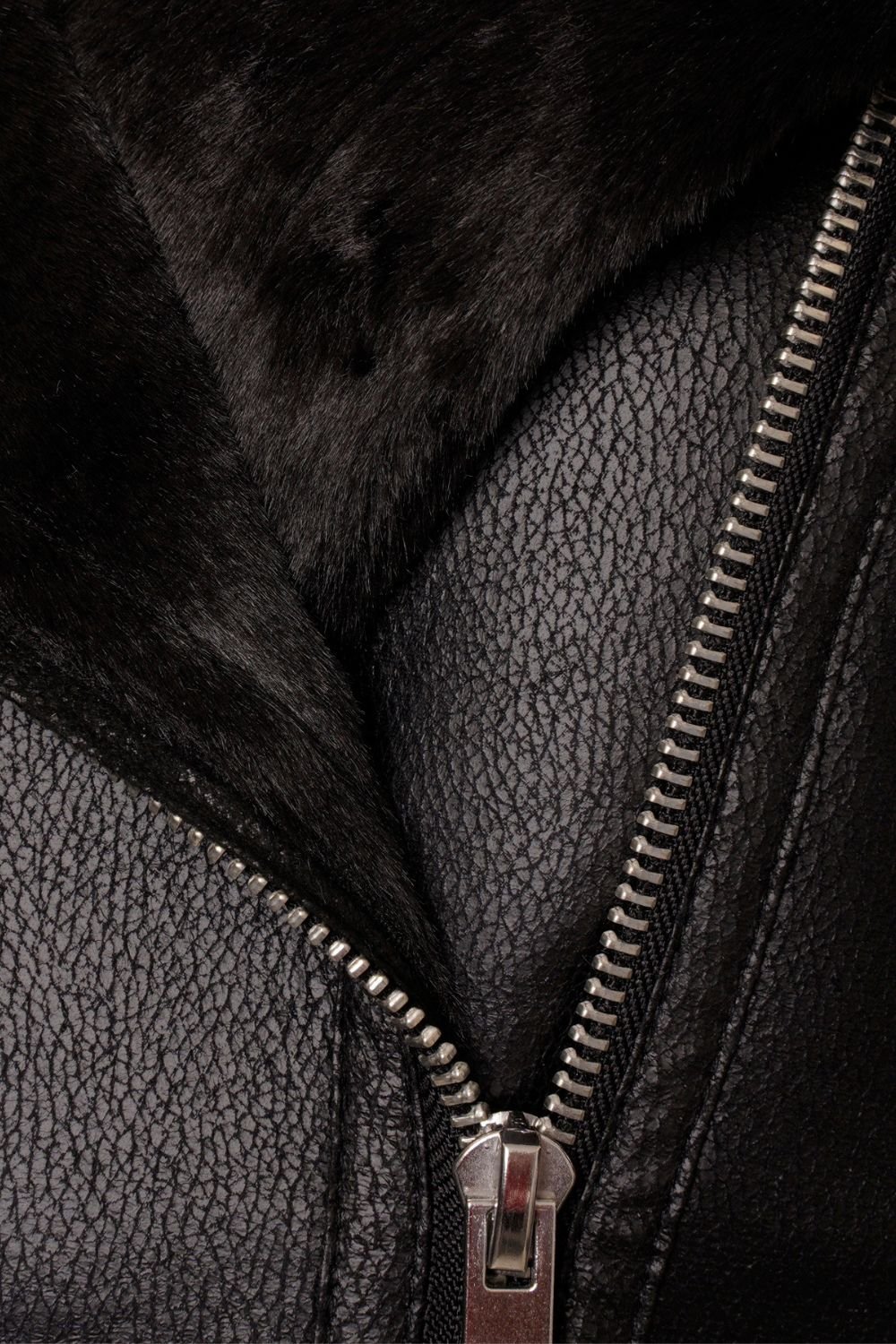 Barneys Originals Barneys Originals Women's Faux Fur Aviator Coat in Black - 3