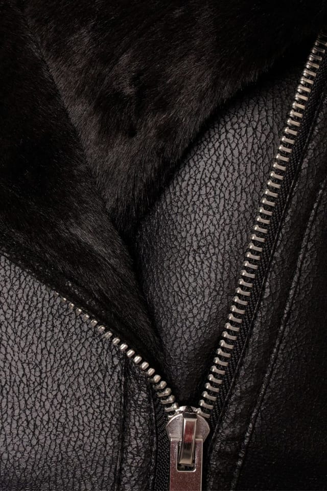 Barneys Originals Barneys Originals Women's Faux Fur Aviator Coat in Black - 3