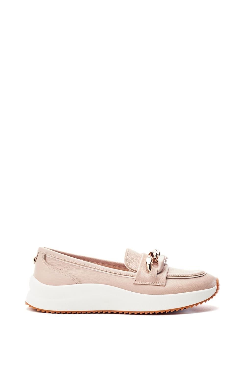 Moda In Pelle Moda In Pelle Women's 'Sorrento' Leather Loafers in Pale Pink