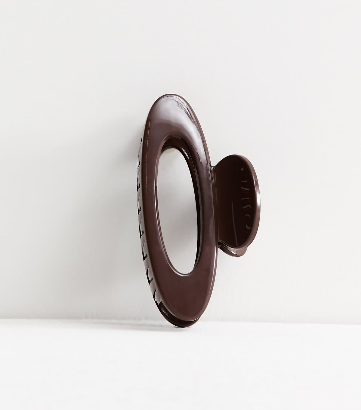 New Look Dark Brown Oval Cut Out Hair Claw Clip New Look