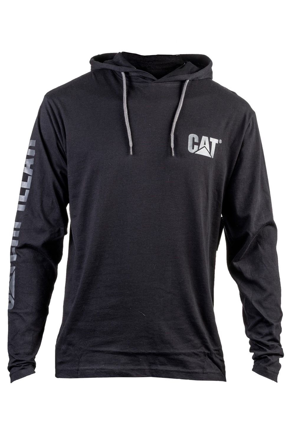 Caterpillar Caterpillar Men's Hooded Long Sleeve Tee in Black - 2