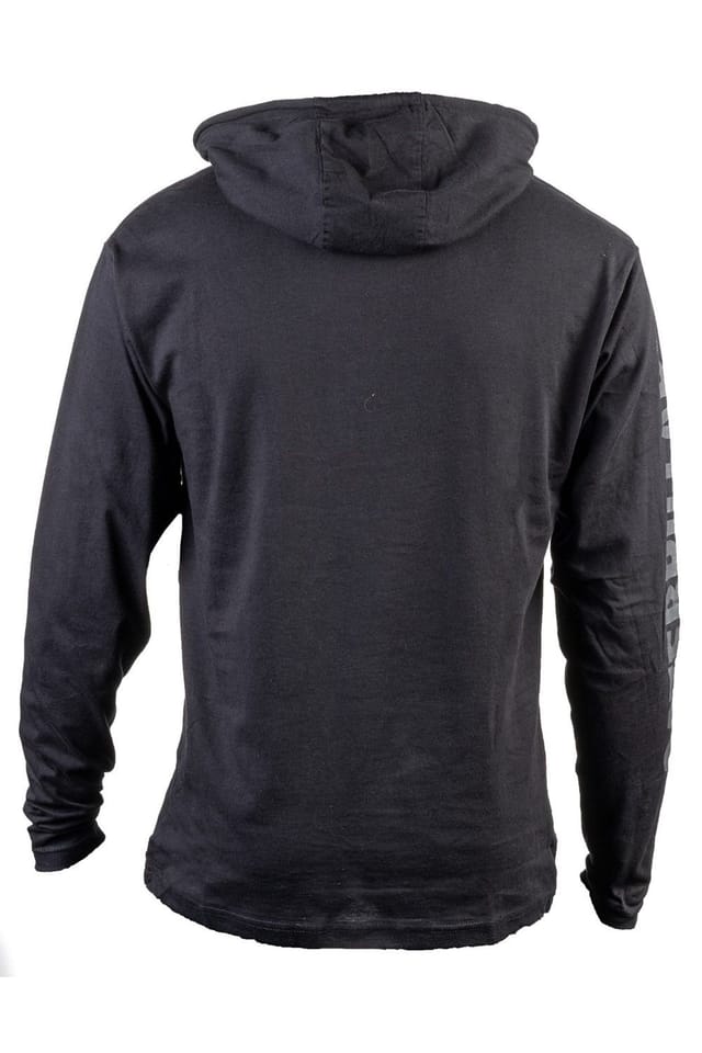 Caterpillar Caterpillar Men's Hooded Long Sleeve Tee in Black - 2