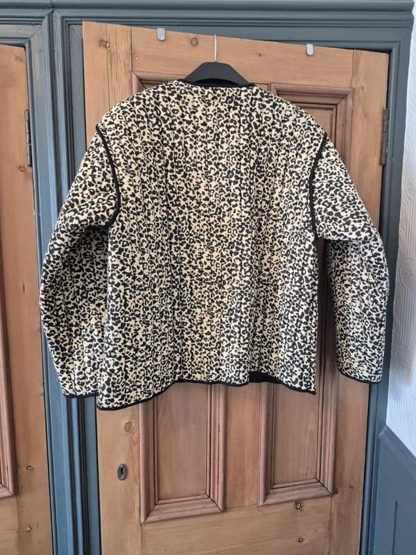 ASOS Design Leopard Print ASOS Design Quilted jacket