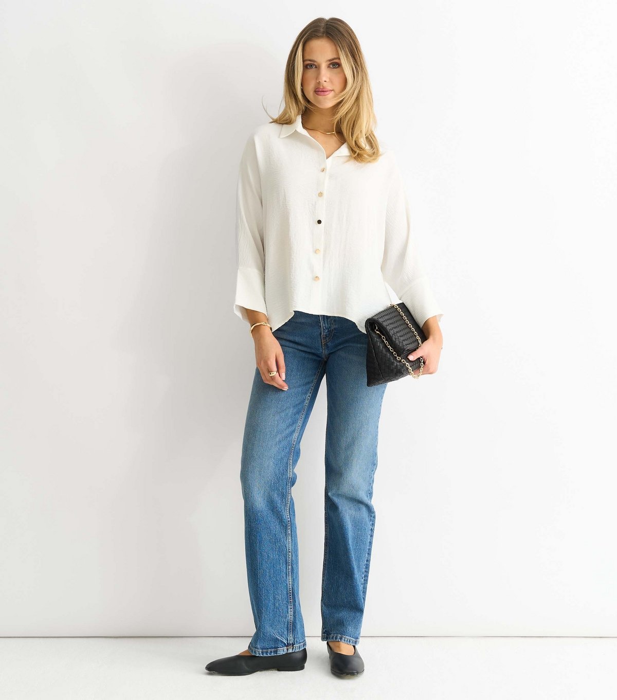Gini London Women's White Oversized Blouse Gini London New Look - 2