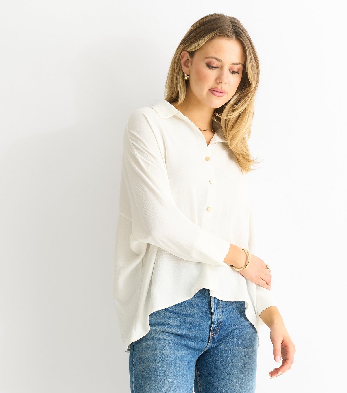 Gini London Women's White Oversized Blouse Gini London New Look - 3