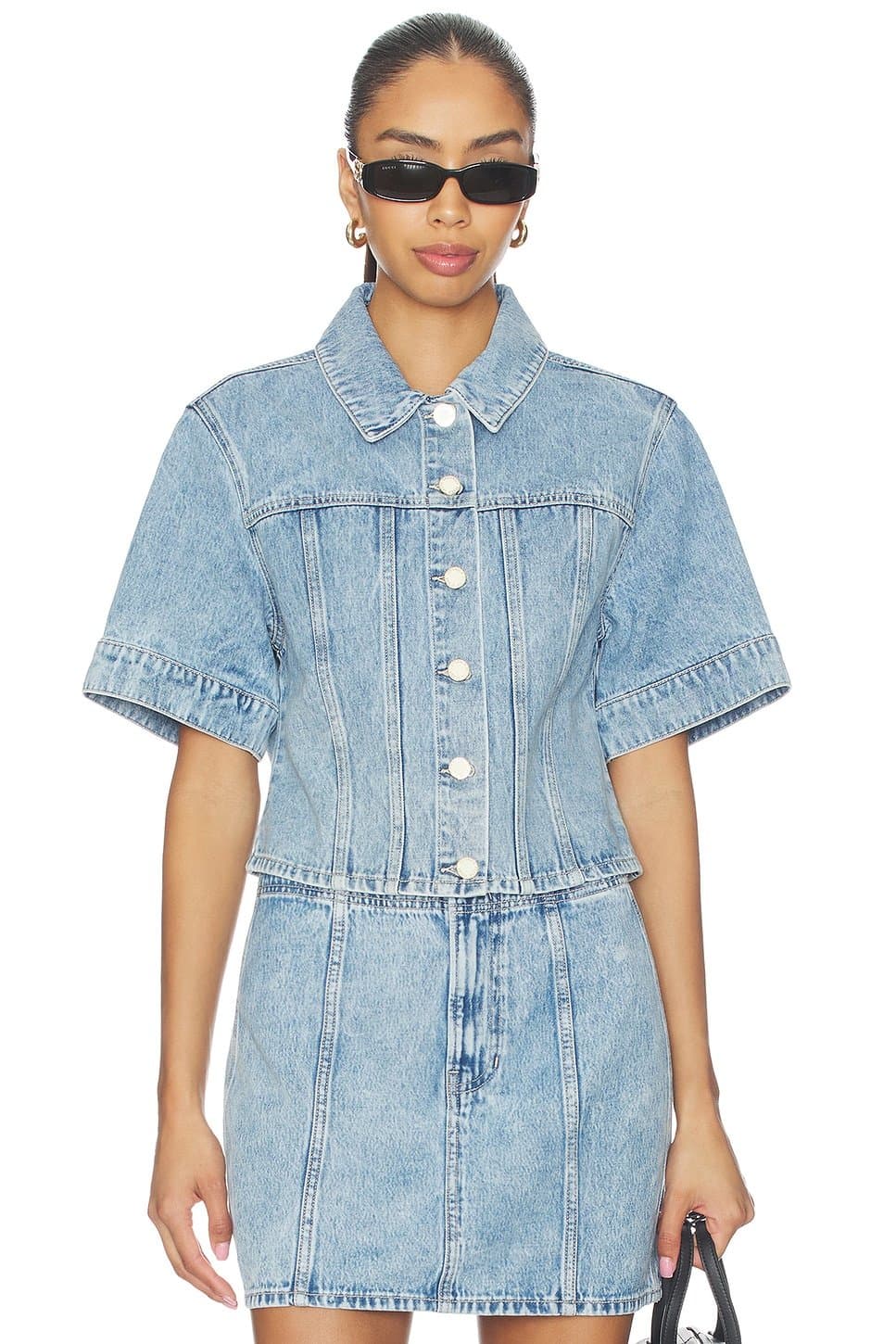 revolve Veronica Beard Silver Dust Denim Jacket