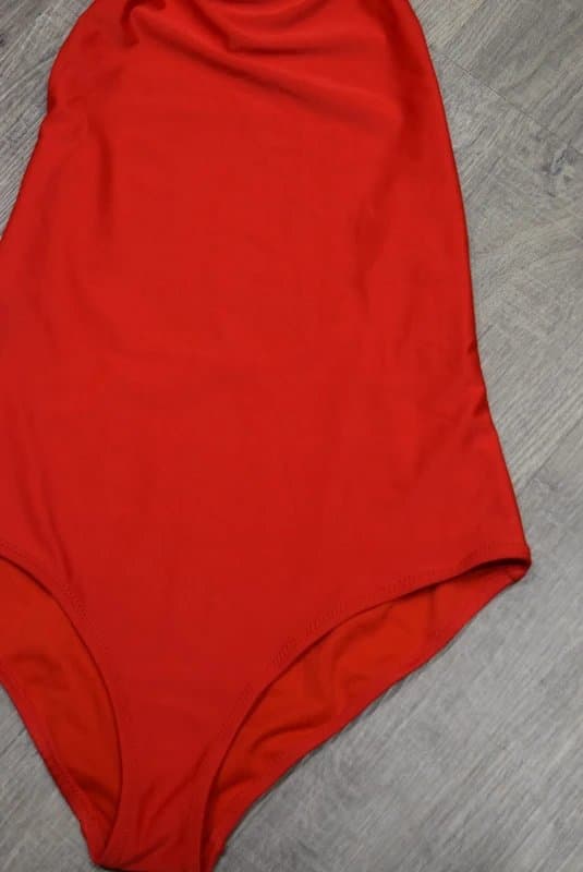 ASOS ASOS  halterneck swimsuit in a vibrant shade of red SIZE 6    K10