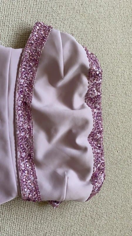 ASOS ASOS lilac embellished bandeau dress