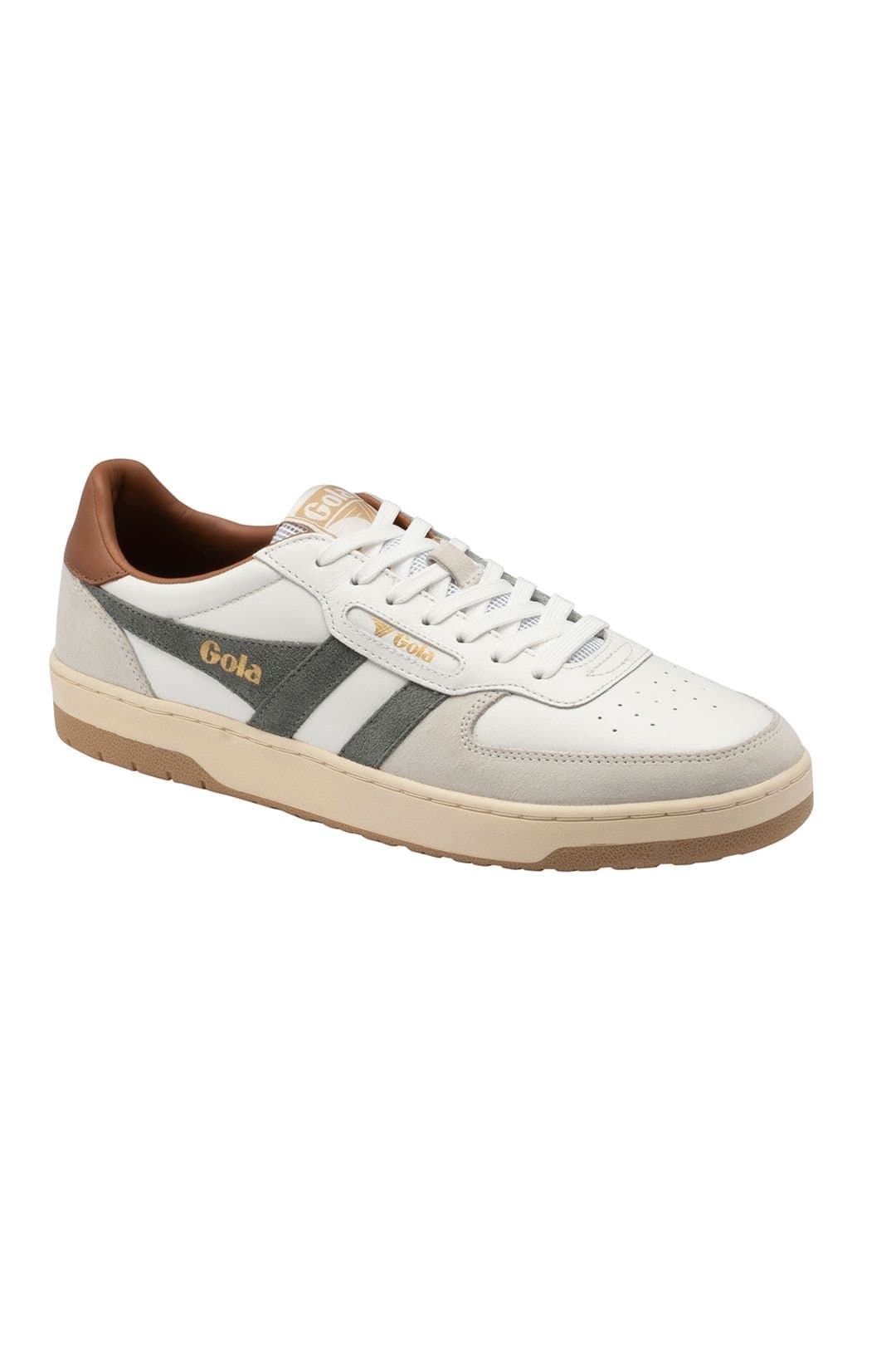 Gola Classics Gola Classics Men's 'Hawk' Leather Lace-Up Trainers in White