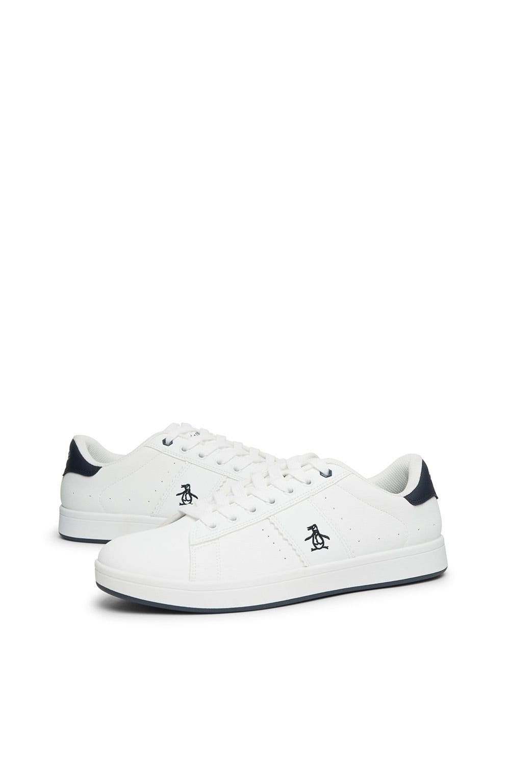 Penguin Penguin Men's Steadman Trainers in White - 4
