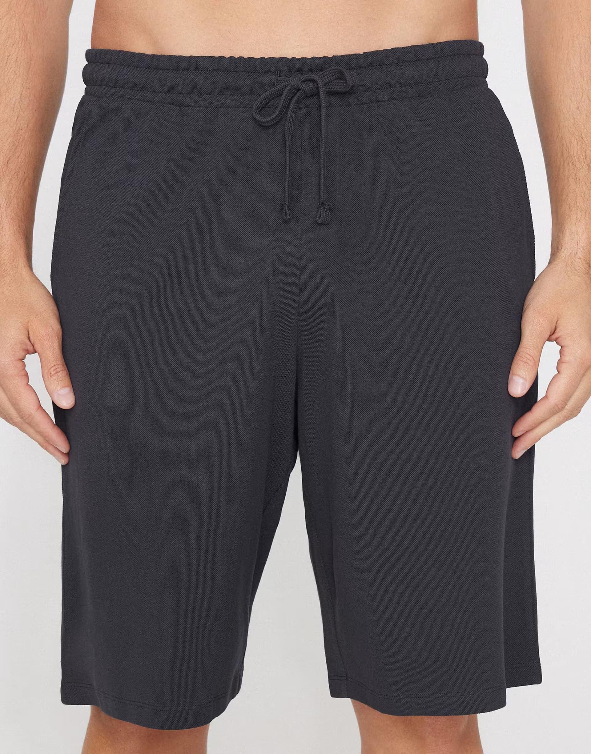 ASOS ASOS Tezenis Piqué Shorts in Dark Grey