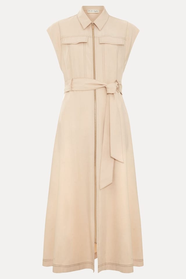 Phase Eight Phase Eight Women's Alira Utility Dress in Light Beige - 2