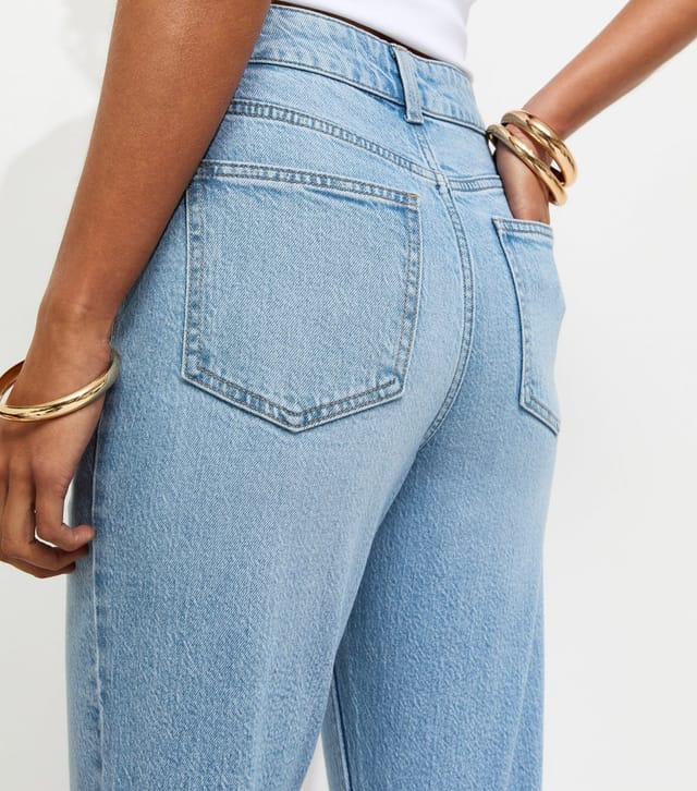 New Look Women's Blue High Waisted Tori Mom Jeans New Look - 2