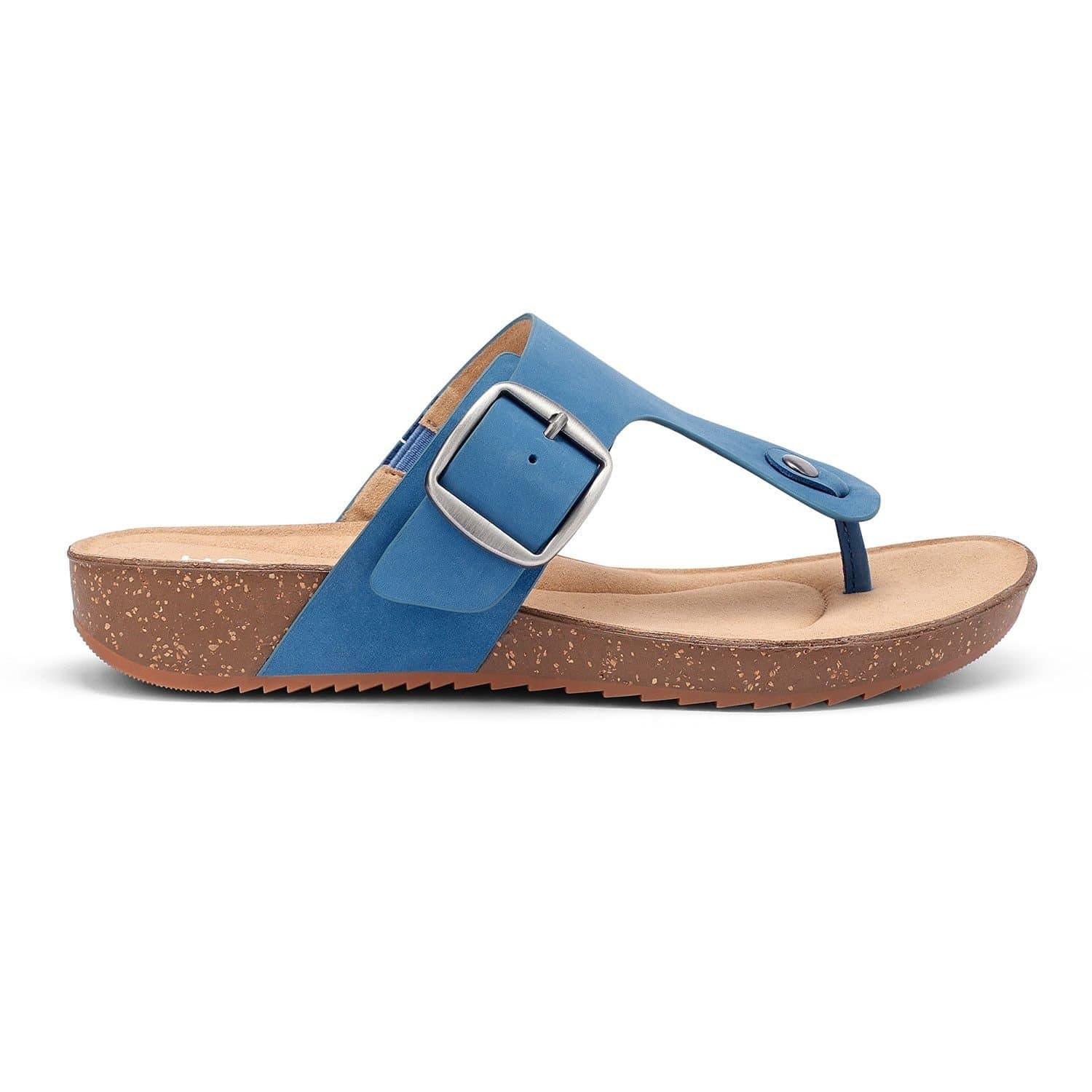 Hotter Hotter Women's 'Resort' Toe-Post Sandals in Mid Blue