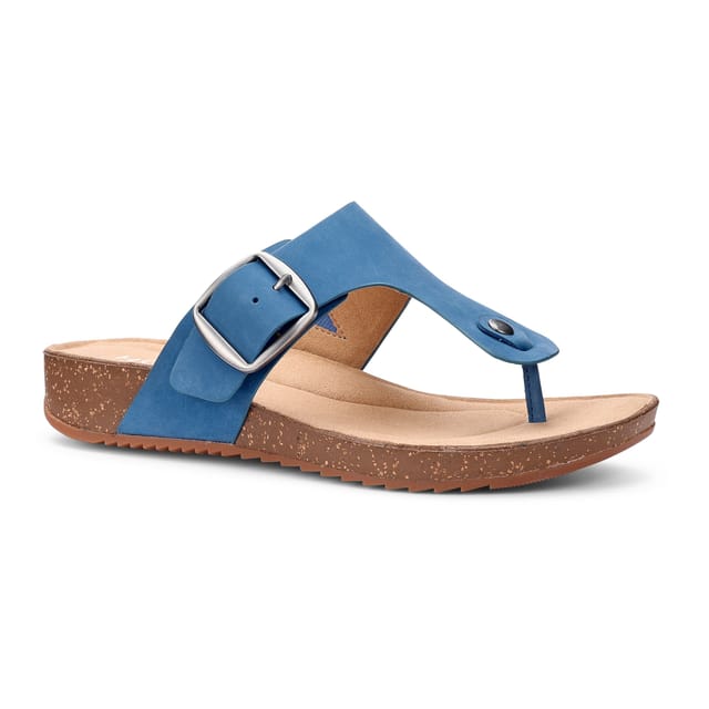 Hotter Hotter Women's 'Resort' Toe-Post Sandals in Mid Blue - 2