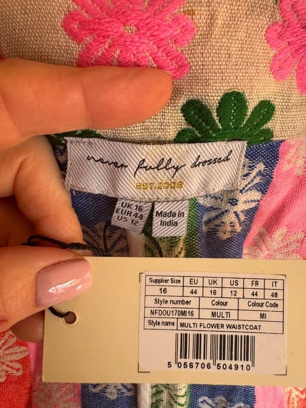 Never Fully Dressed Never fully dressed waistcoat - size 16