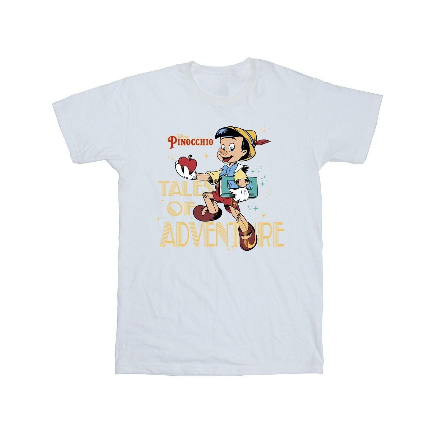 Pinocchio Pinocchio Men's Tales Of Adventure Cotton T-Shirt in White - 2