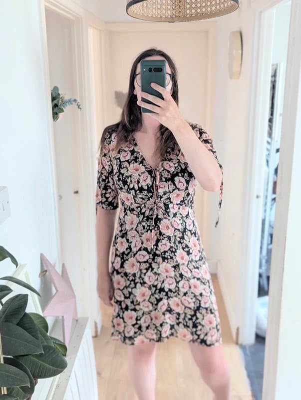 Topshop Tall Topshop Tall Floral Peony Rose Midi Tea Dress - UK 16