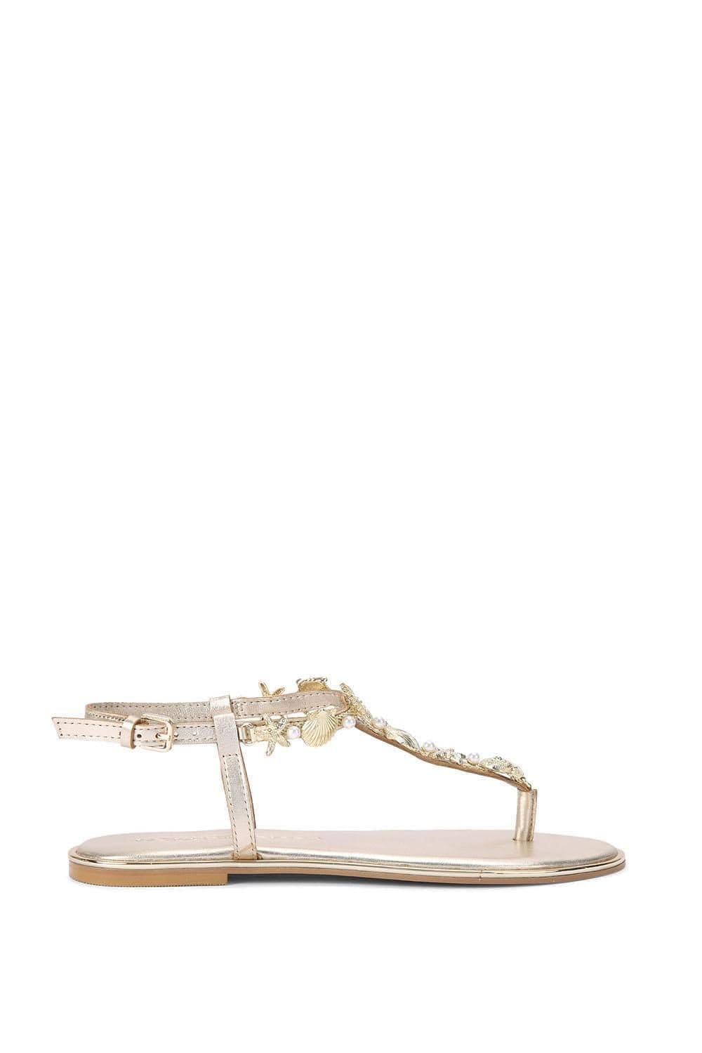 KG Kurt Geiger KG Kurt Geiger Women's 'Rudy' Sandals in Gold - 1