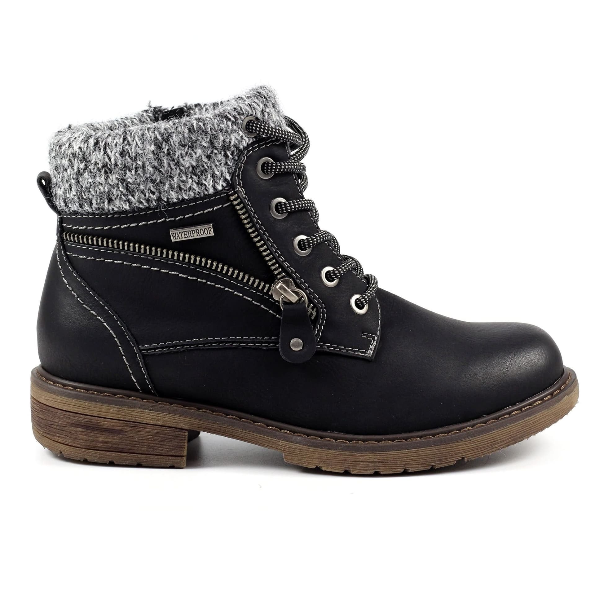 Lunar Lunar Women's Benson III Waterproof Ankle Boots in Black
