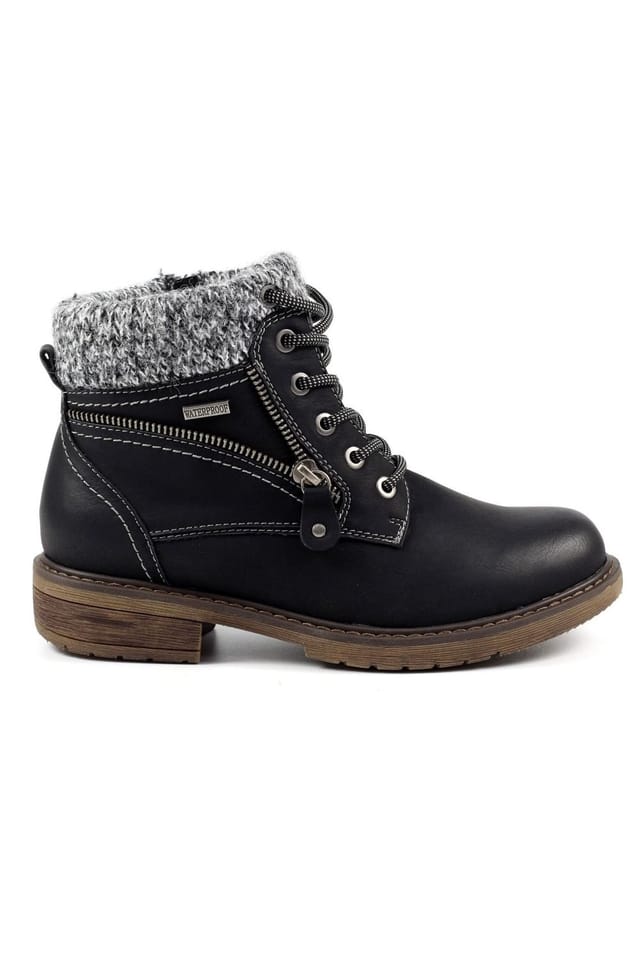 Lunar Lunar Women's Benson III Waterproof Ankle Boots in Black - 3