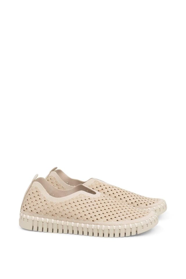 ILSE JACOBSEN Ilse Jacobsen Women's Tulip Laser Cut Out Shoe Cream - 2