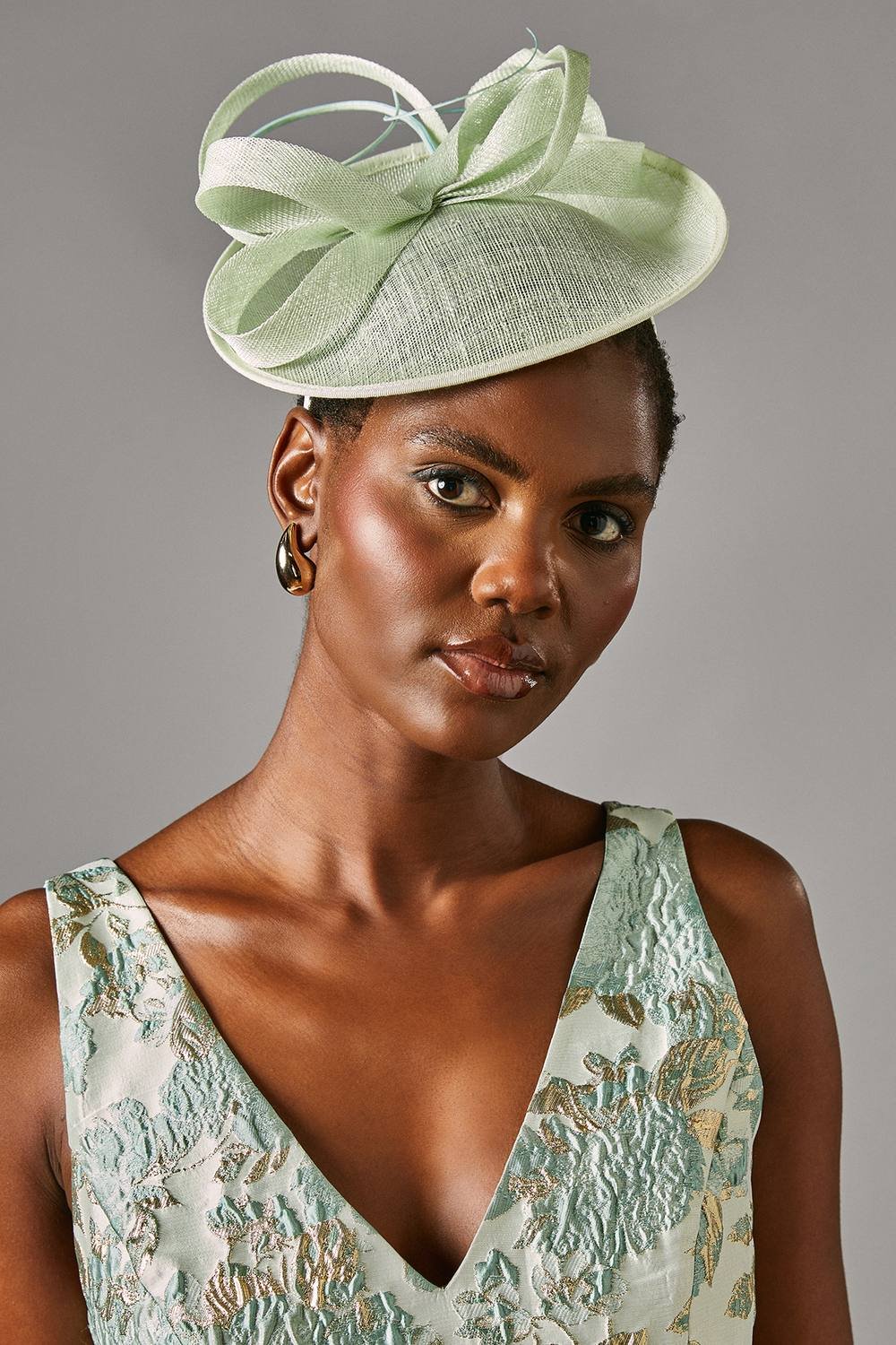 Coast Coast Women's Side Facing Structured Fascinator in Sage - 2