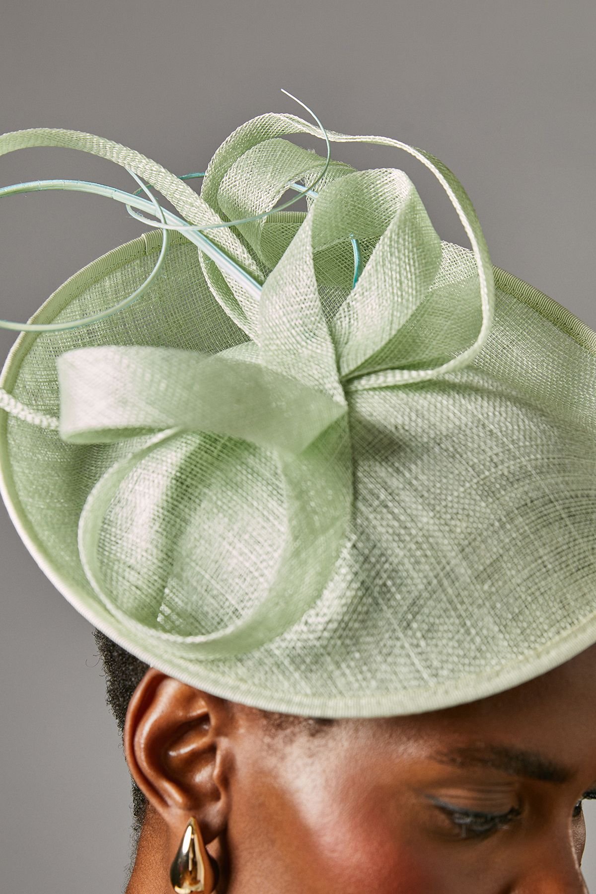 Coast Coast Women's Side Facing Structured Fascinator in Sage - 3