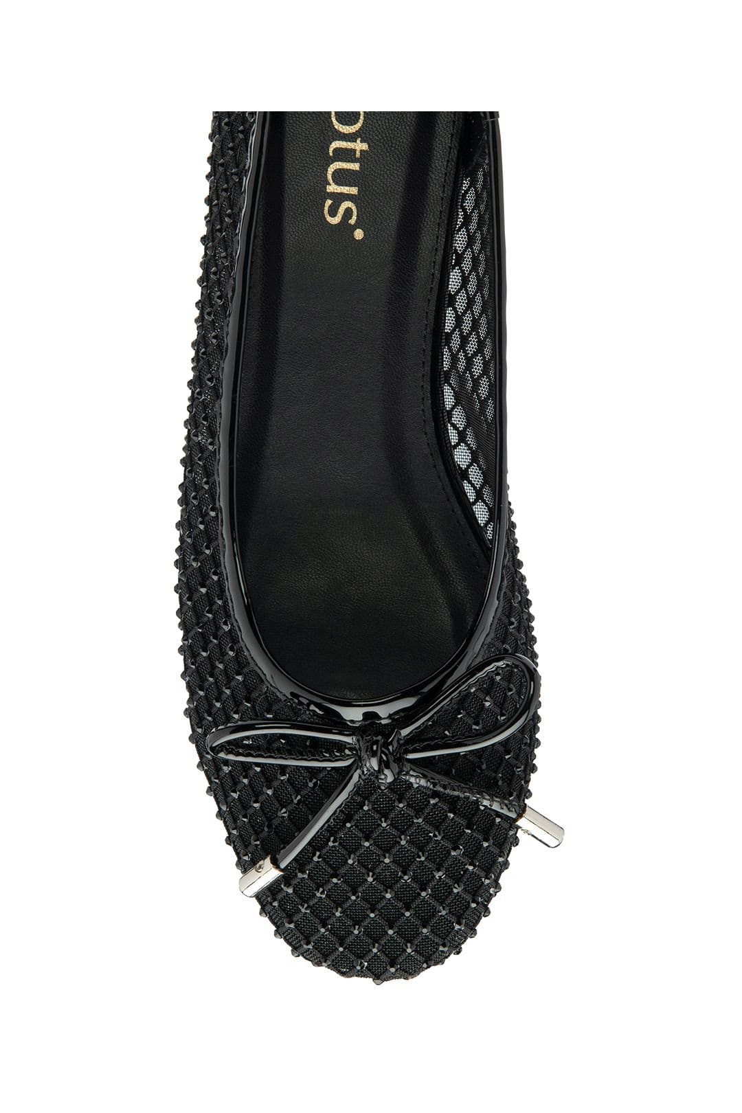 Lotus Lotus Women's 'Americas' Flat Ballerina Shoes in Black - 4