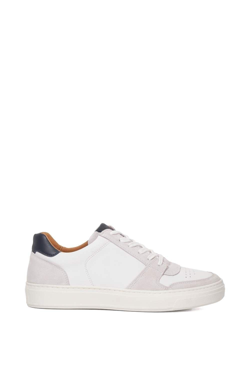 Dune London Dune London Men's 'Tawly' Leather Trainers in White