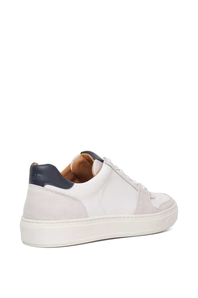 Dune London Dune London Men's 'Tawly' Leather Trainers in White - 3