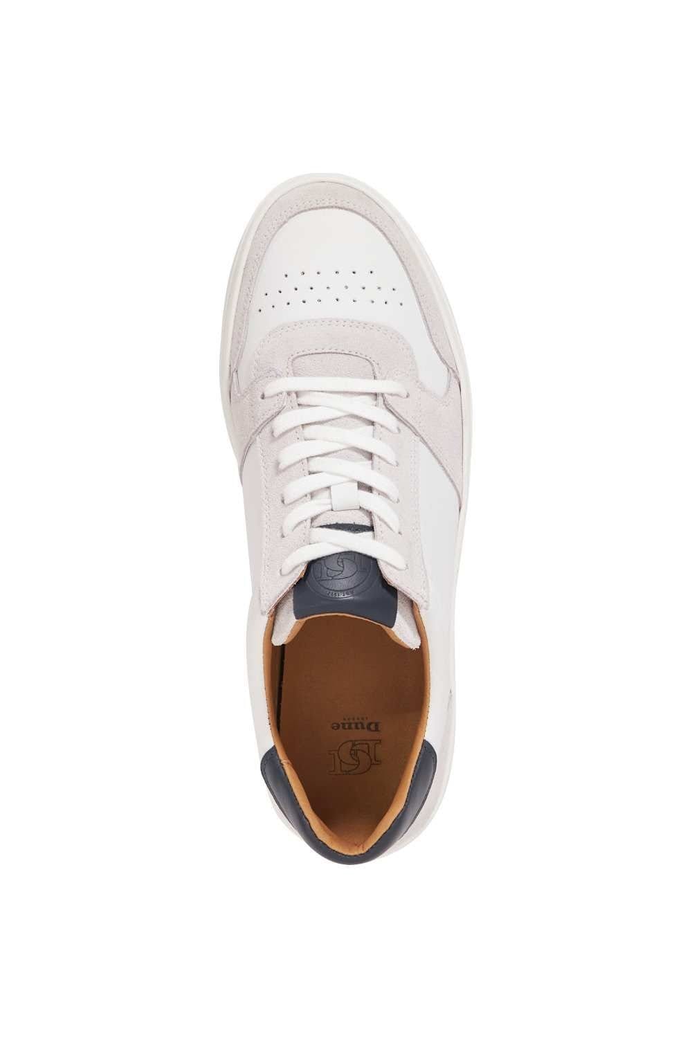 Dune London Dune London Men's 'Tawly' Leather Trainers in White - 4