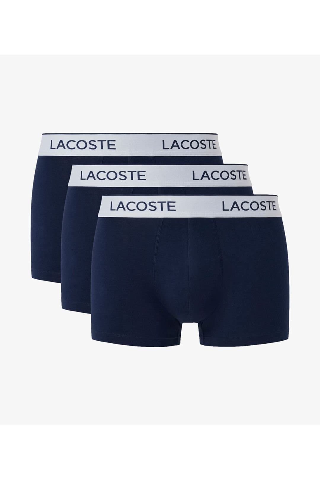 Lacoste Lacoste Men's 3 Pack Trunks Navy