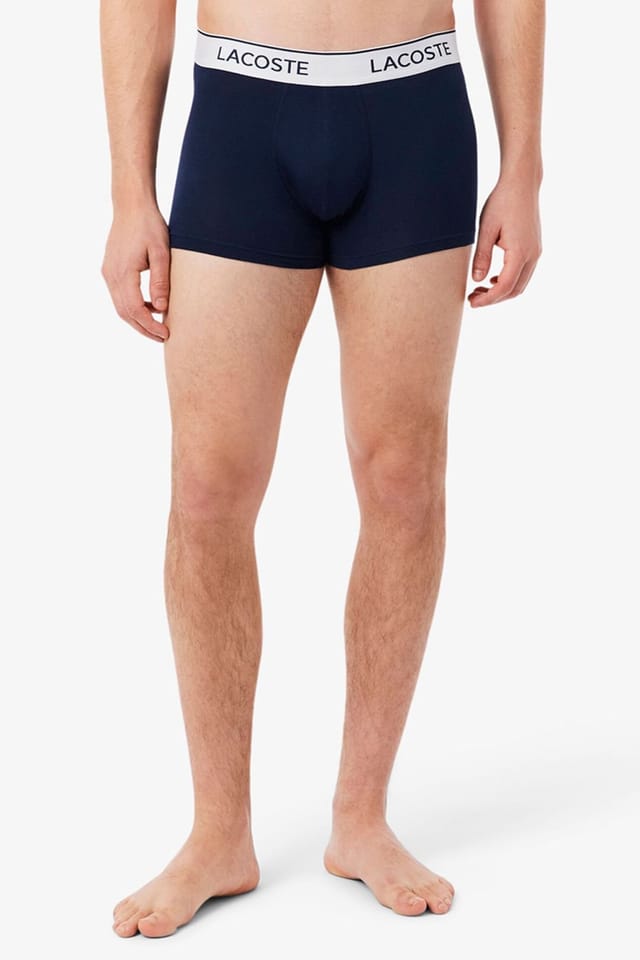 Lacoste Lacoste Men's 3 Pack Trunks Navy - 2