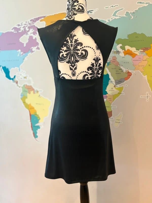 Guess Guess Black Diamanté Mini Dress Y2K Party Going Out Bodycon UK 8 10