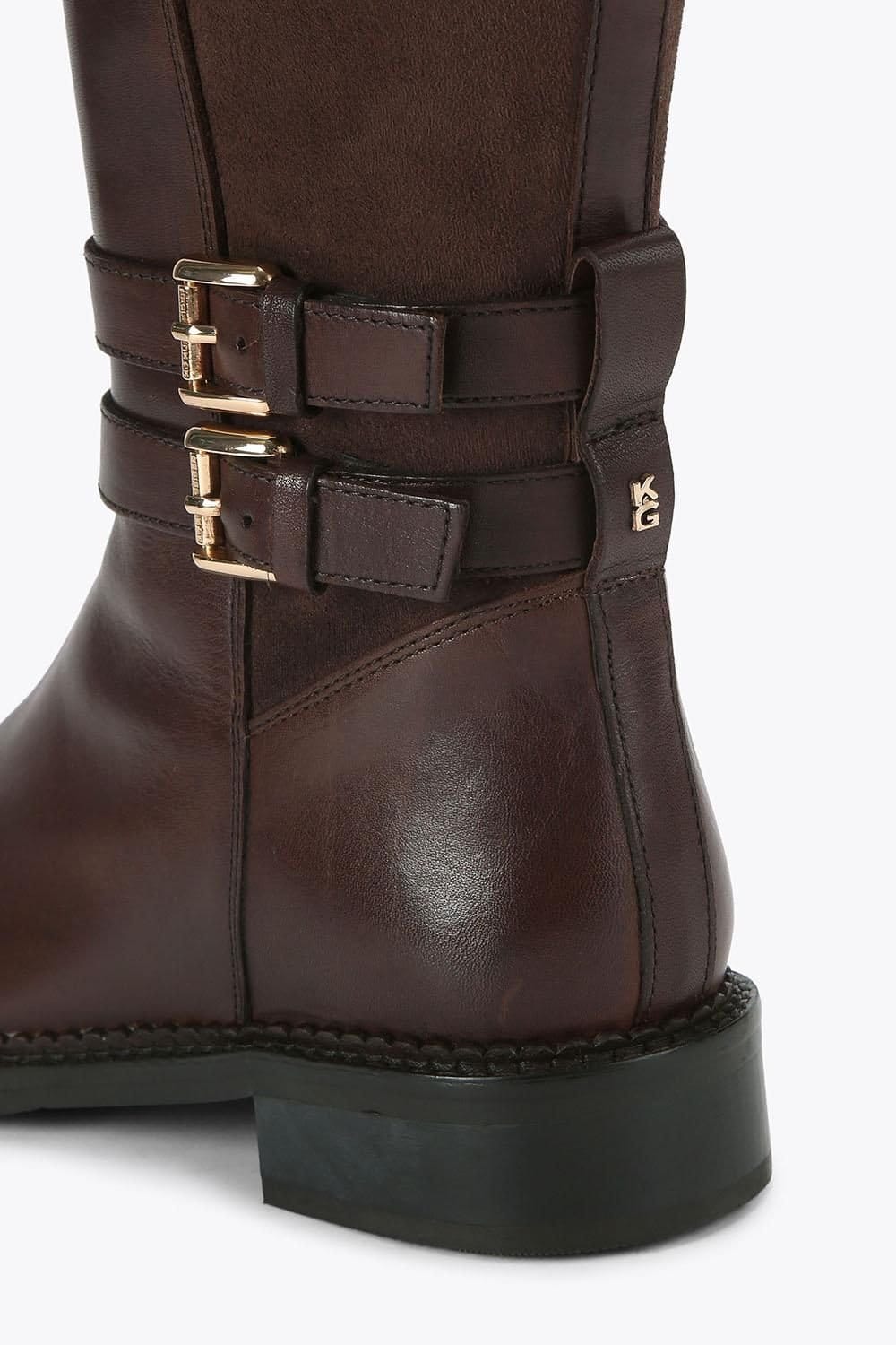 KG Kurt Geiger KG Kurt Geiger Women's 'Trying' Leather Boots in Brown - 4
