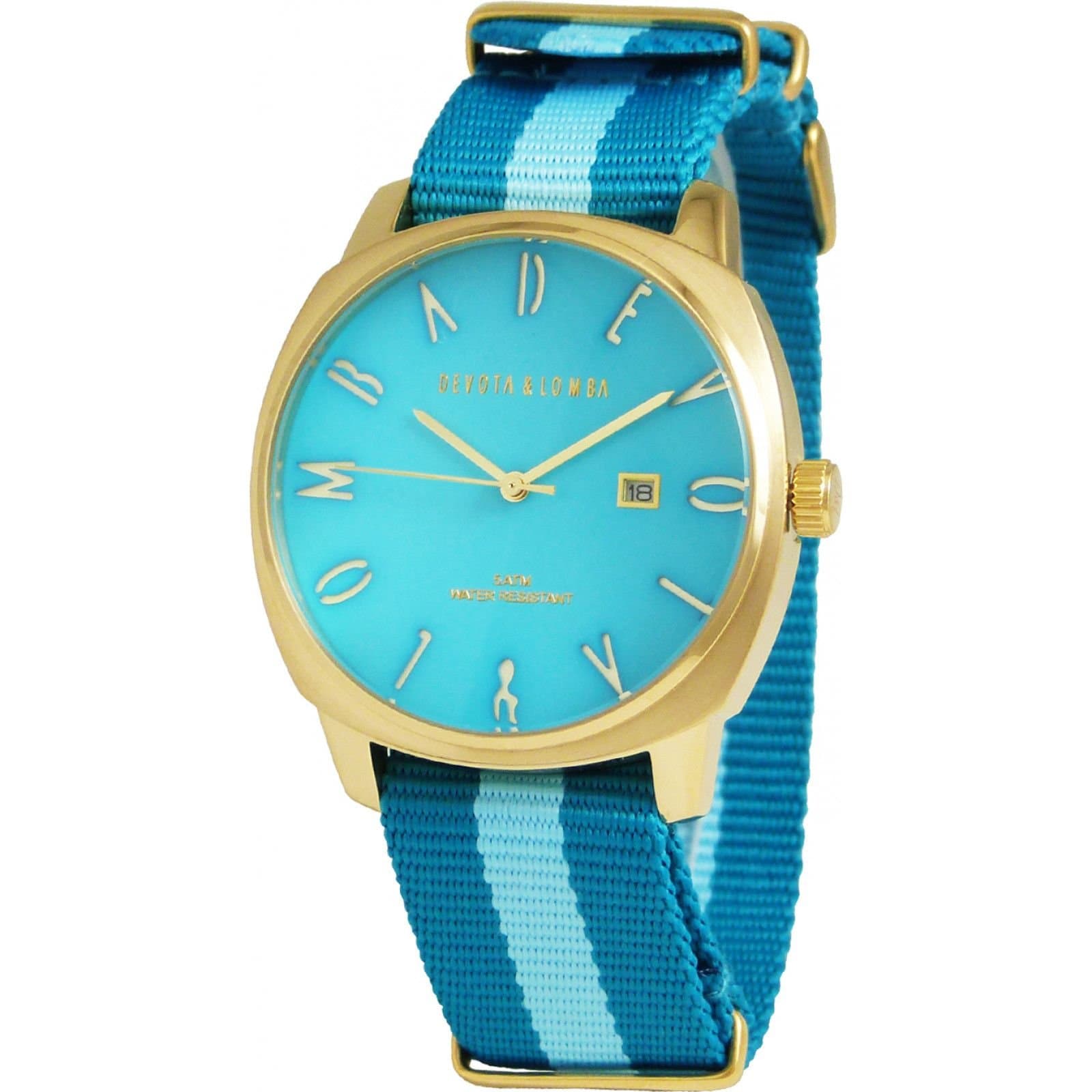 Devota & Lomba Devota & Lomba Men's DL008MSPBLBL-02BLUE 42mm Quartz Watch in Blue