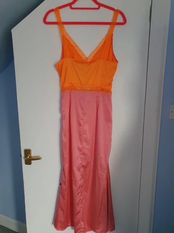 Never Fully Dressed Never Fully Dressed Lace Dress Orange and Pink Size 10 Brand New