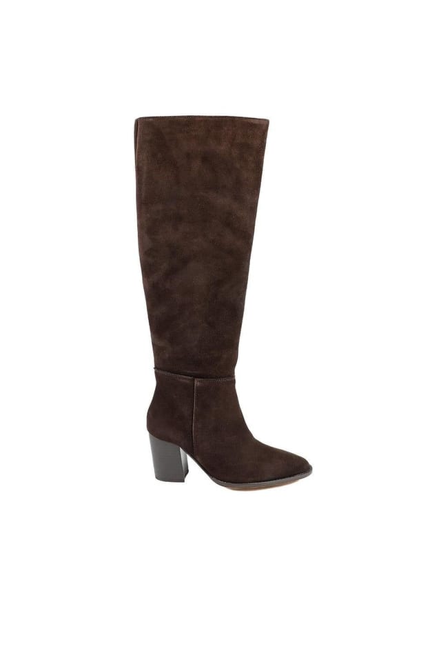 Jones Bootmaker Jones Bootmaker Women's Debbie Smart Leather Long Boots in Brown - 2