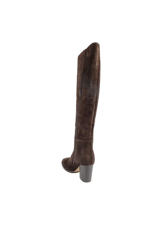 Jones Bootmaker Jones Bootmaker Women's Debbie Smart Leather Long Boots in Brown - 3