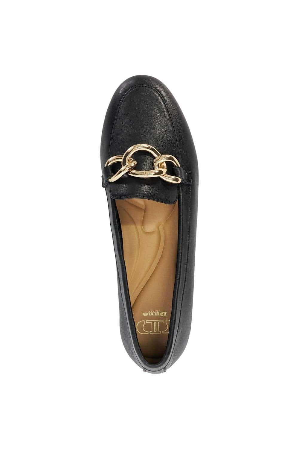 Dune London Dune London Women's 'Gloria' Leather Loafers in Black - 4