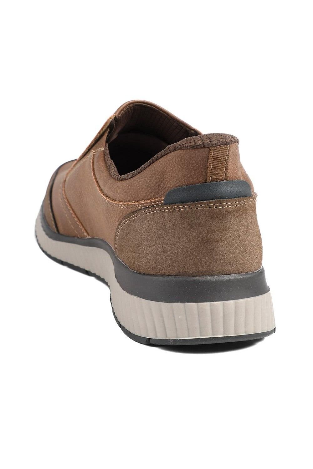 Pavers Pavers Men's Easy Step In Casual Laceless Shoes in Brown - 3