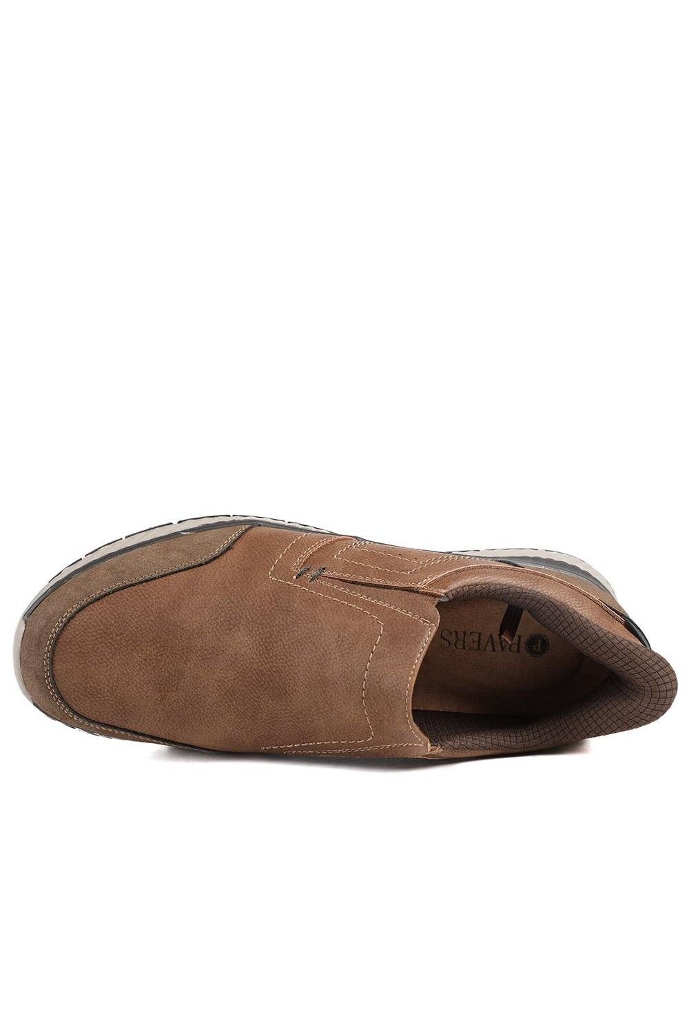 Pavers Pavers Men's Easy Step In Casual Laceless Shoes in Brown - 4