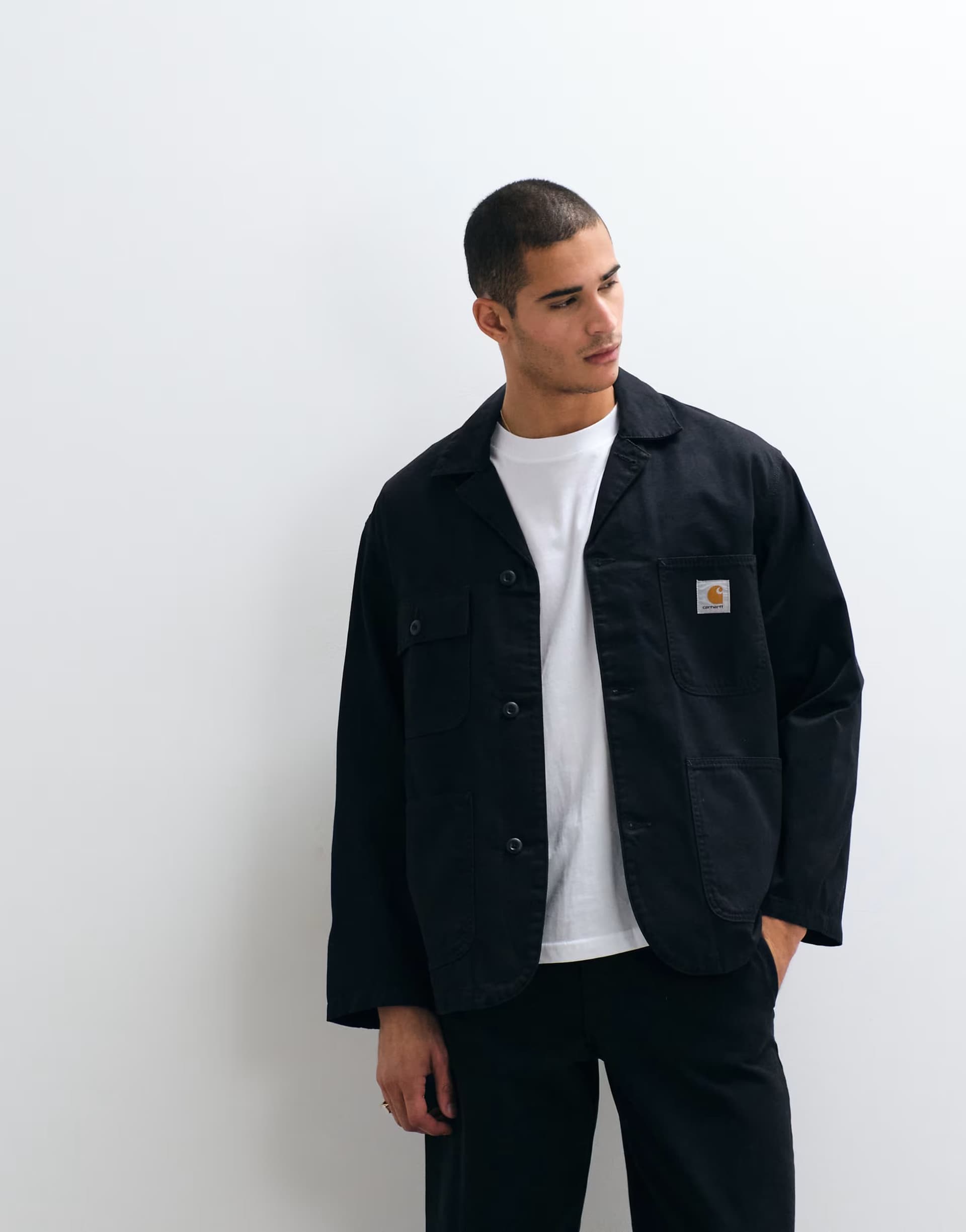 ASOS Carhartt WIP cooper twill blazer in black