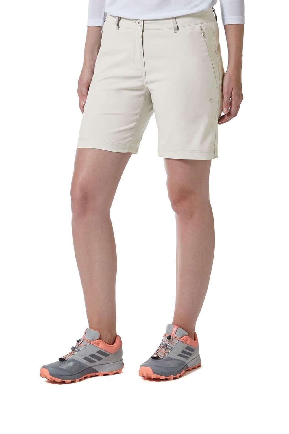 Craghoppers Craghoppers Women's Stretch 'Kiwi Pro' Walking Shorts in Light Grey