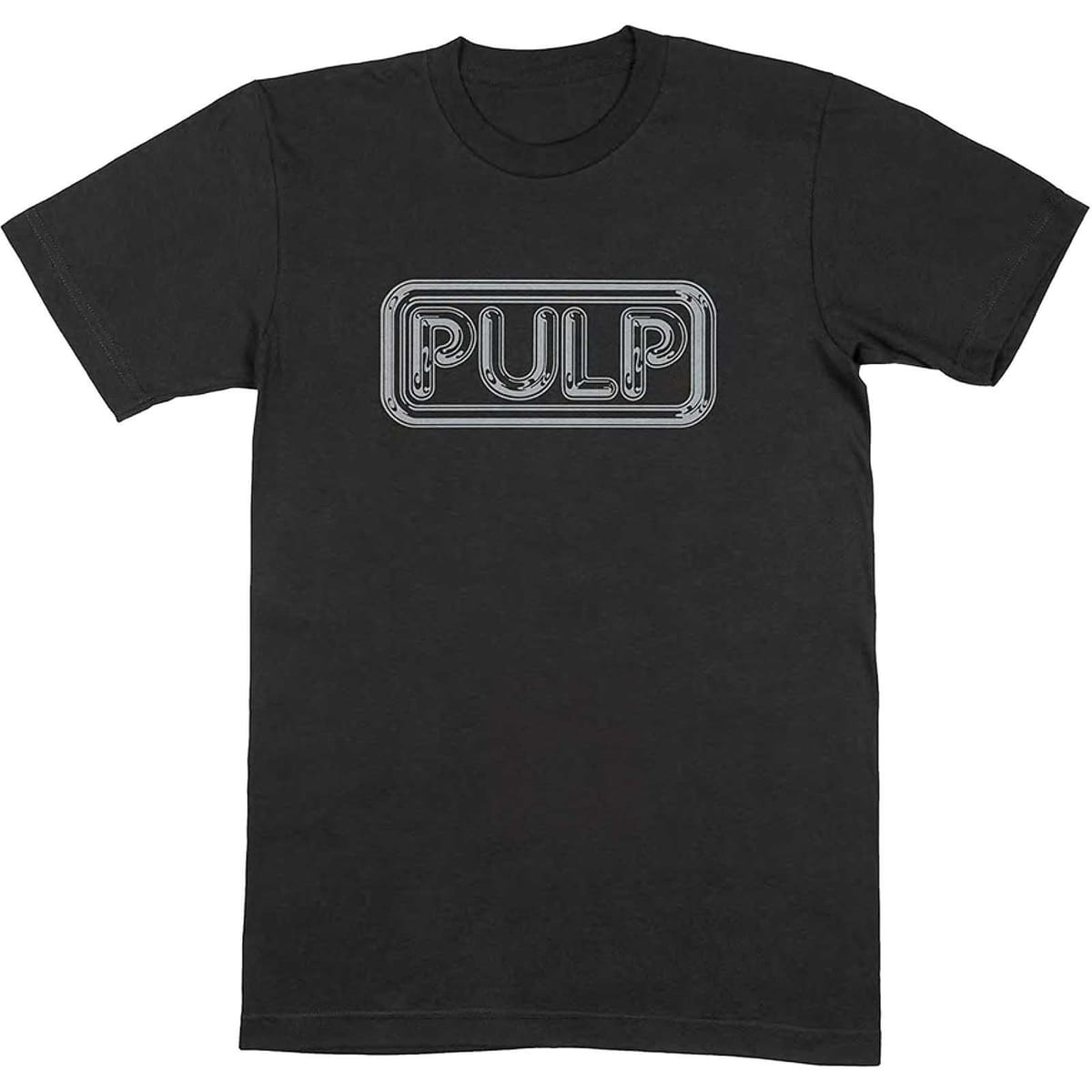 Pulp Pulp Men's Different Class Logo Cotton T-Shirt in Black - 1