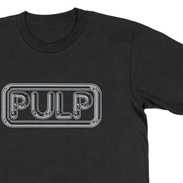 Pulp Pulp Men's Different Class Logo Cotton T-Shirt in Black - 2